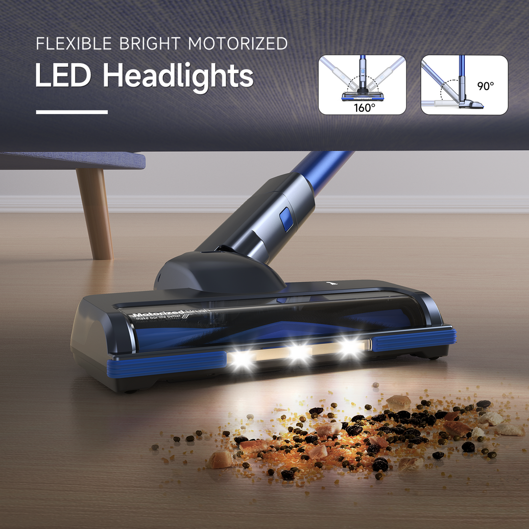 Flexible Bright Motorized LED Headlights  lubluelu 202 cordless vacuum for whole-home cleaning