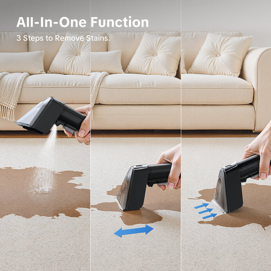 All-In-One Function,3 Steps to Remove Stains.