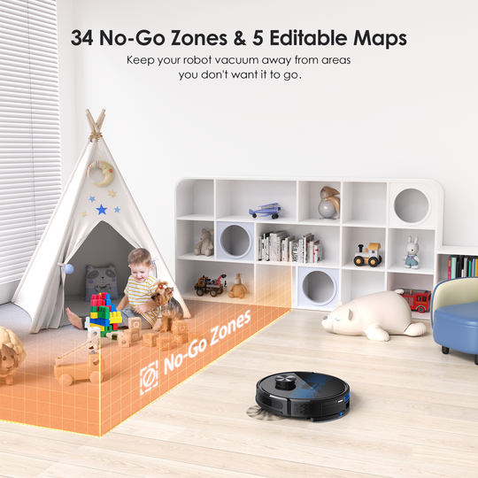 lubluelu SL60D 4000Pa LIDAR Navigation Robotic Vacuum