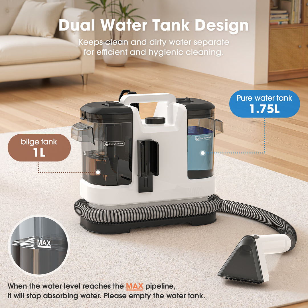 lubluelu V6 Φορητός καθαριστής χαλιών και ταπετσαριών