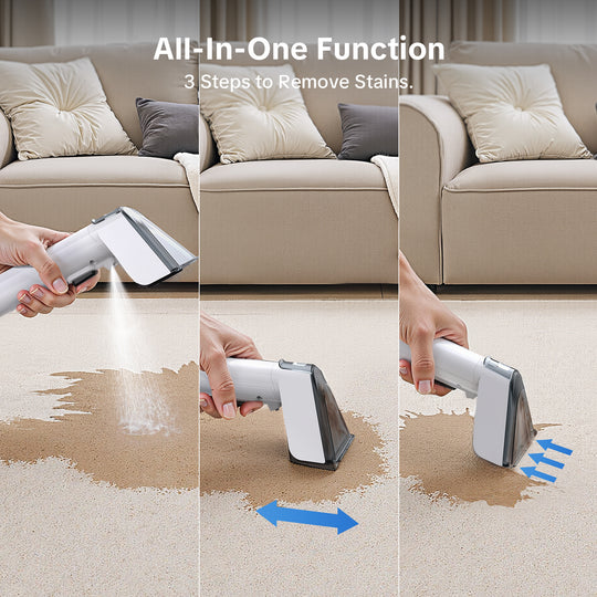 All in one function.3 steps to remove stains
