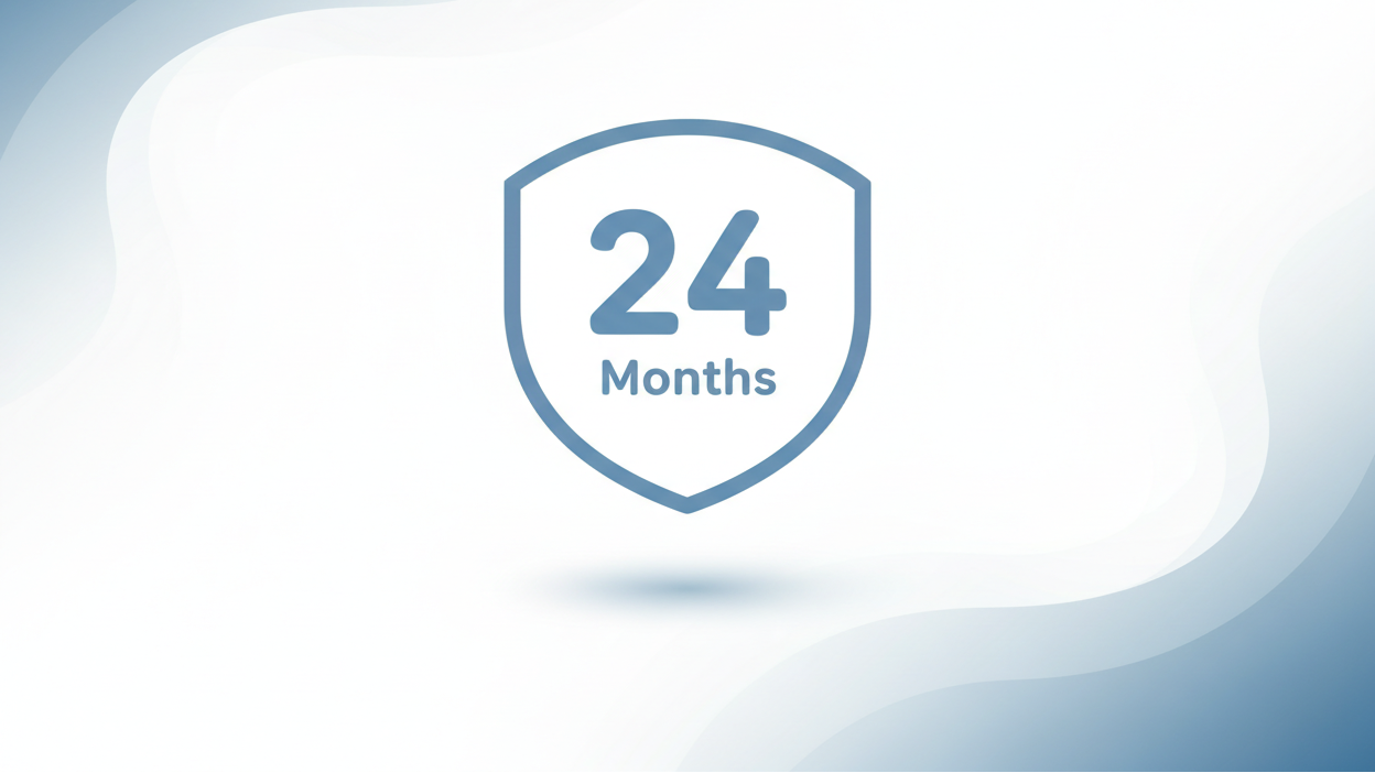 24 Month Worry-Free Warranty
