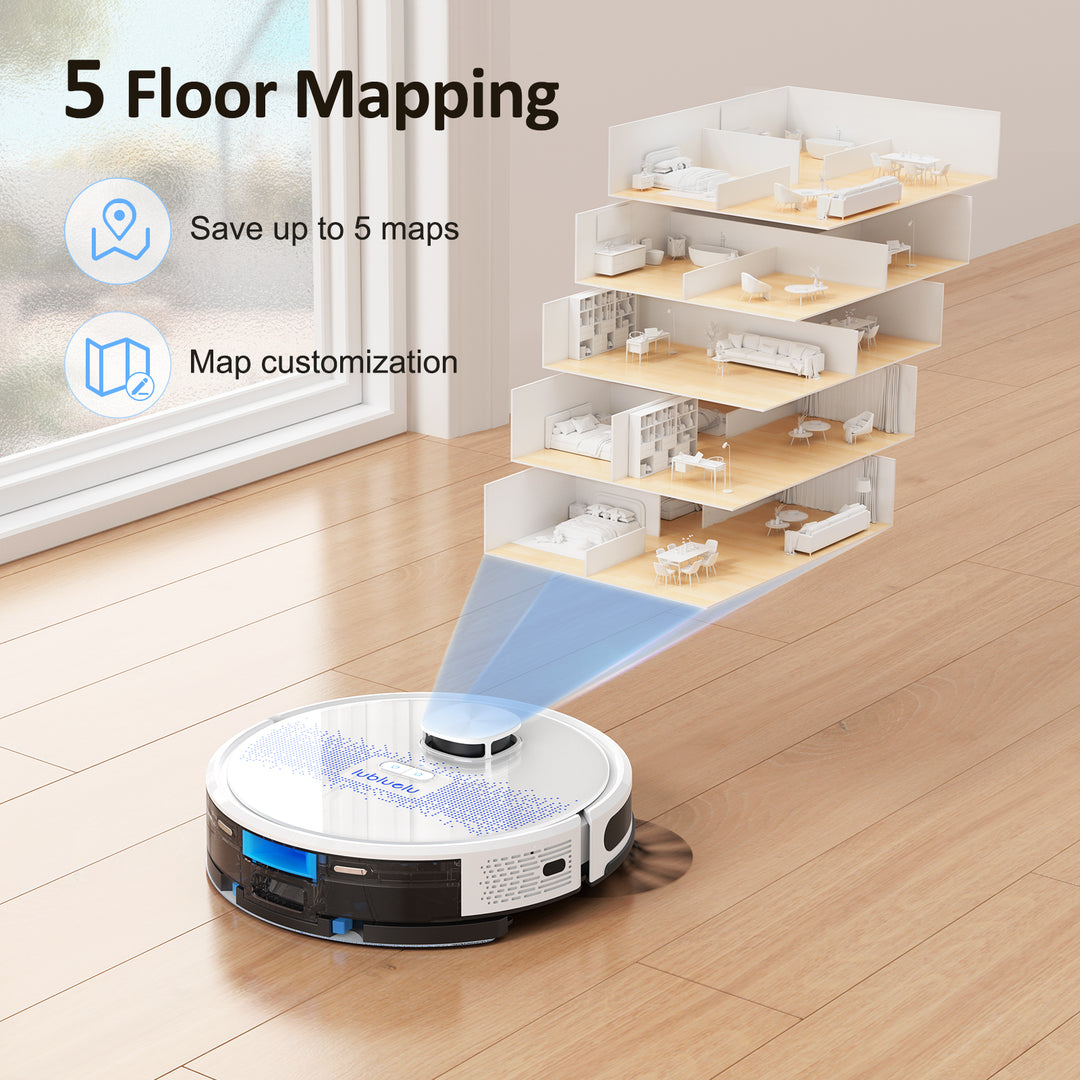 lubluelu SL60D 4000Pa LIDAR Navigation Robotic Vacuum